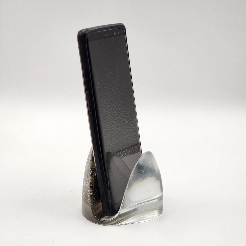 Shield Orgonite Phone Stand, EMF and 5g protection, with healing properties. (1